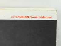 2019 Ford Fusion Owners Manual Book Guide P/N:E5J 19A321 AA OEM Used Auto Parts - Oemusedautoparts1.com