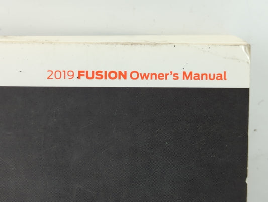 2019 Ford Fusion Owners Manual Book Guide P/N:E5J 19A321 AA OEM Used Auto Parts