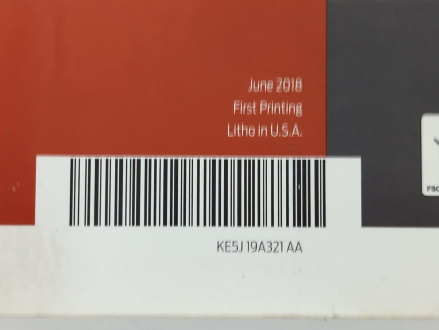 2019 Ford Fusion Owners Manual Book Guide P/N:E5J 19A321 AA OEM Used Auto Parts - Oemusedautoparts1.com