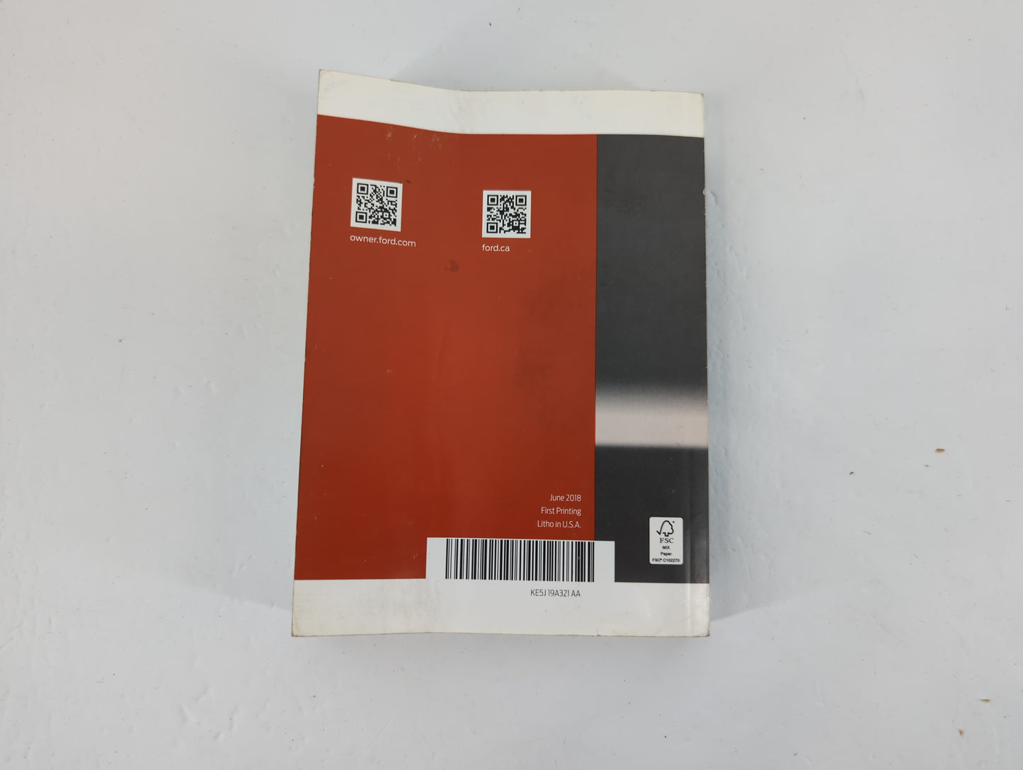 2019 Ford Fusion Owners Manual Book Guide P/N:E5J 19A321 AA OEM Used Auto Parts - Oemusedautoparts1.com
