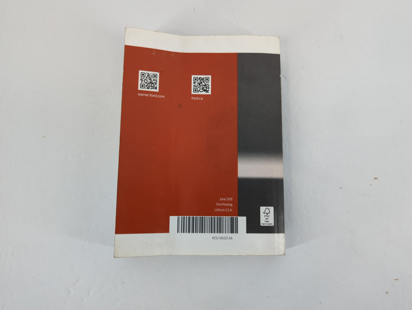 2019 Ford Fusion Owners Manual Book Guide P/N:E5J 19A321 AA OEM Used Auto Parts - Oemusedautoparts1.com