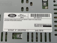 2017-2020 Ford Fusion Radio AM FM Cd Player Receiver Replacement P/N:KS7T-18D818-YC Fits Fits 2017 2018 2019 2020 OEM Used A