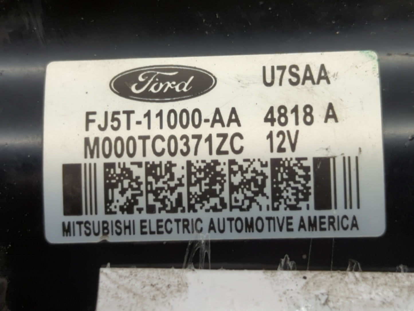 2013-2020 Ford Fusion Car Starter Motor Solenoid OEM P/N:M000TC0371ZC FJ5T-11000-AA Fits OEM Used Auto Parts - Oemusedautopa