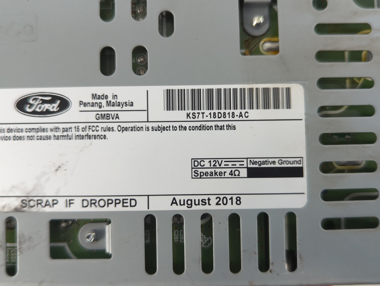 2017-2020 Ford Fusion Am Fm Cd Player Radio Receiver - Oemusedautoparts1.com