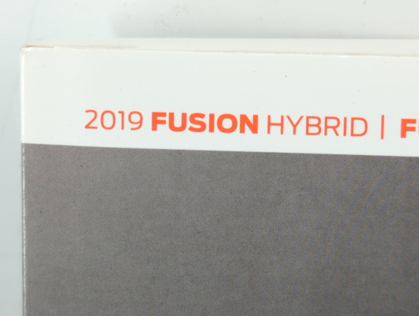2019 Ford Fusion Owners Manual Book Guide P/N:KE5J 19A321 HA OEM Used Auto Parts - Oemusedautoparts1.com