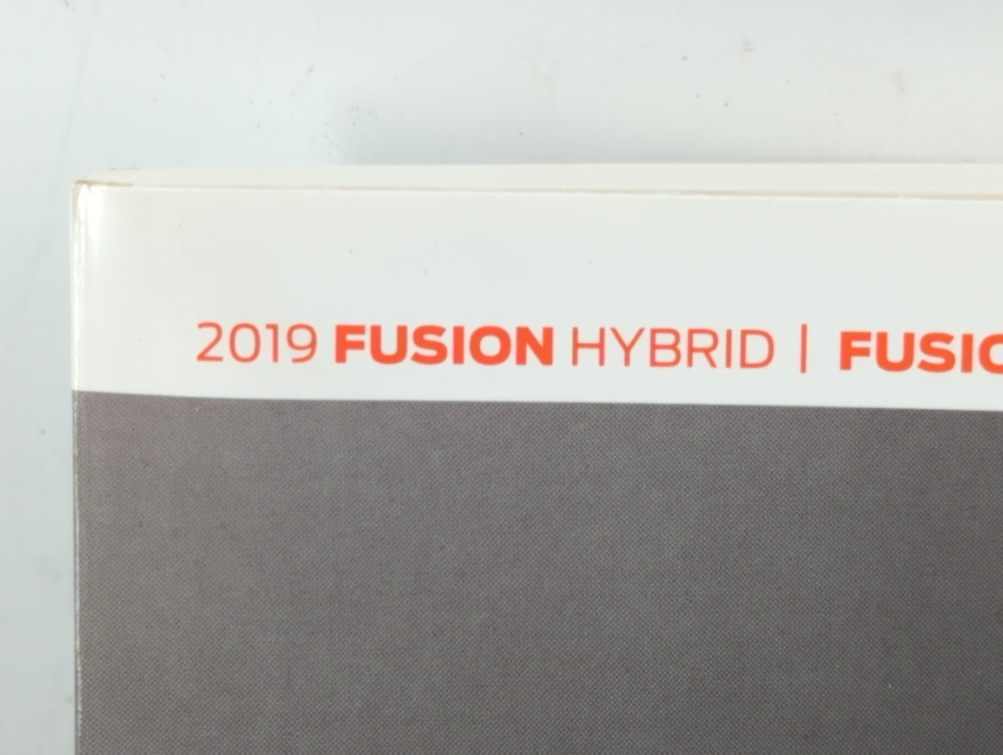 2019 Ford Fusion Owners Manual Book Guide P/N:KE5J 19A321 HA OEM Used Auto Parts - Oemusedautoparts1.com
