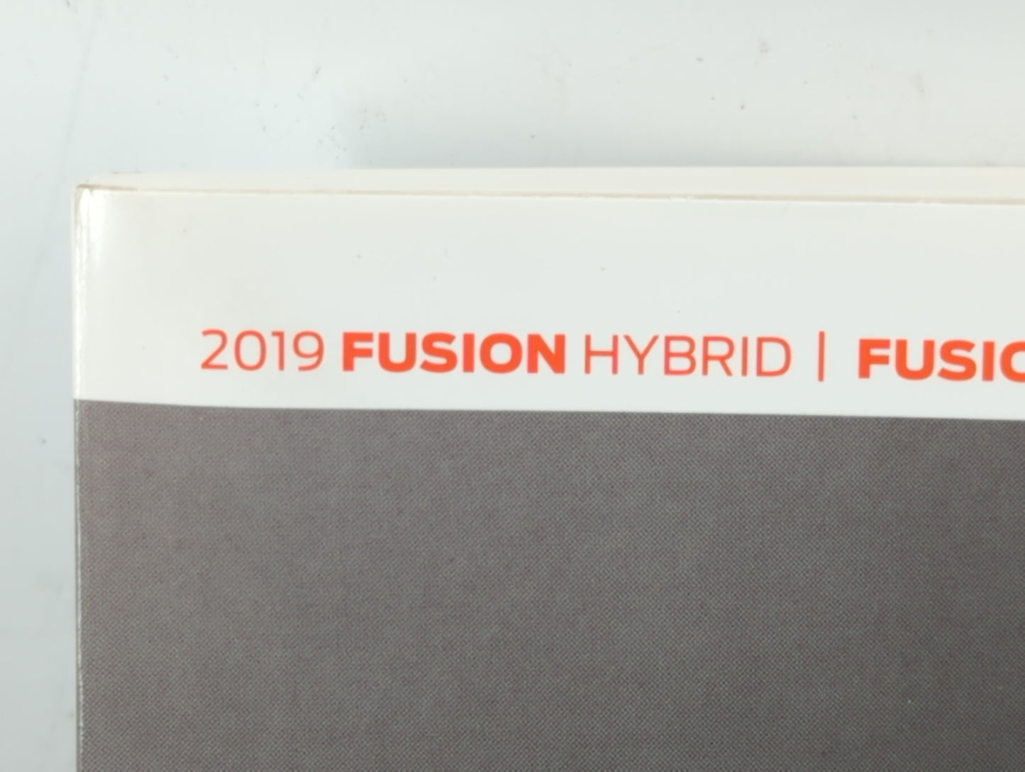2019 Ford Fusion Owners Manual Book Guide P/N:KE5J 19A321 HA OEM Used Auto Parts - Oemusedautoparts1.com