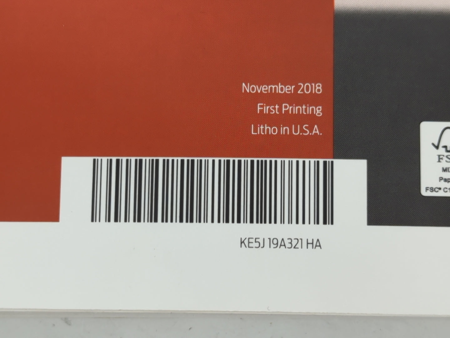 2019 Ford Fusion Owners Manual Book Guide P/N:KE5J 19A321 HA OEM Used Auto Parts - Oemusedautoparts1.com
