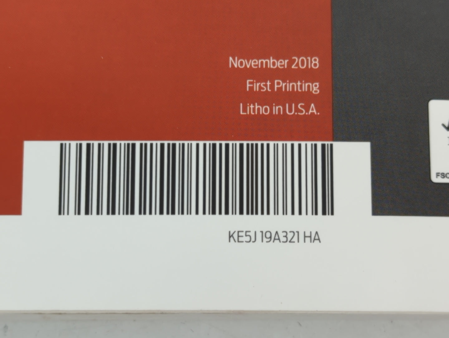 2019 Ford Fusion Owners Manual Book Guide P/N:KE5J 19A321 HA OEM Used Auto Parts - Oemusedautoparts1.com