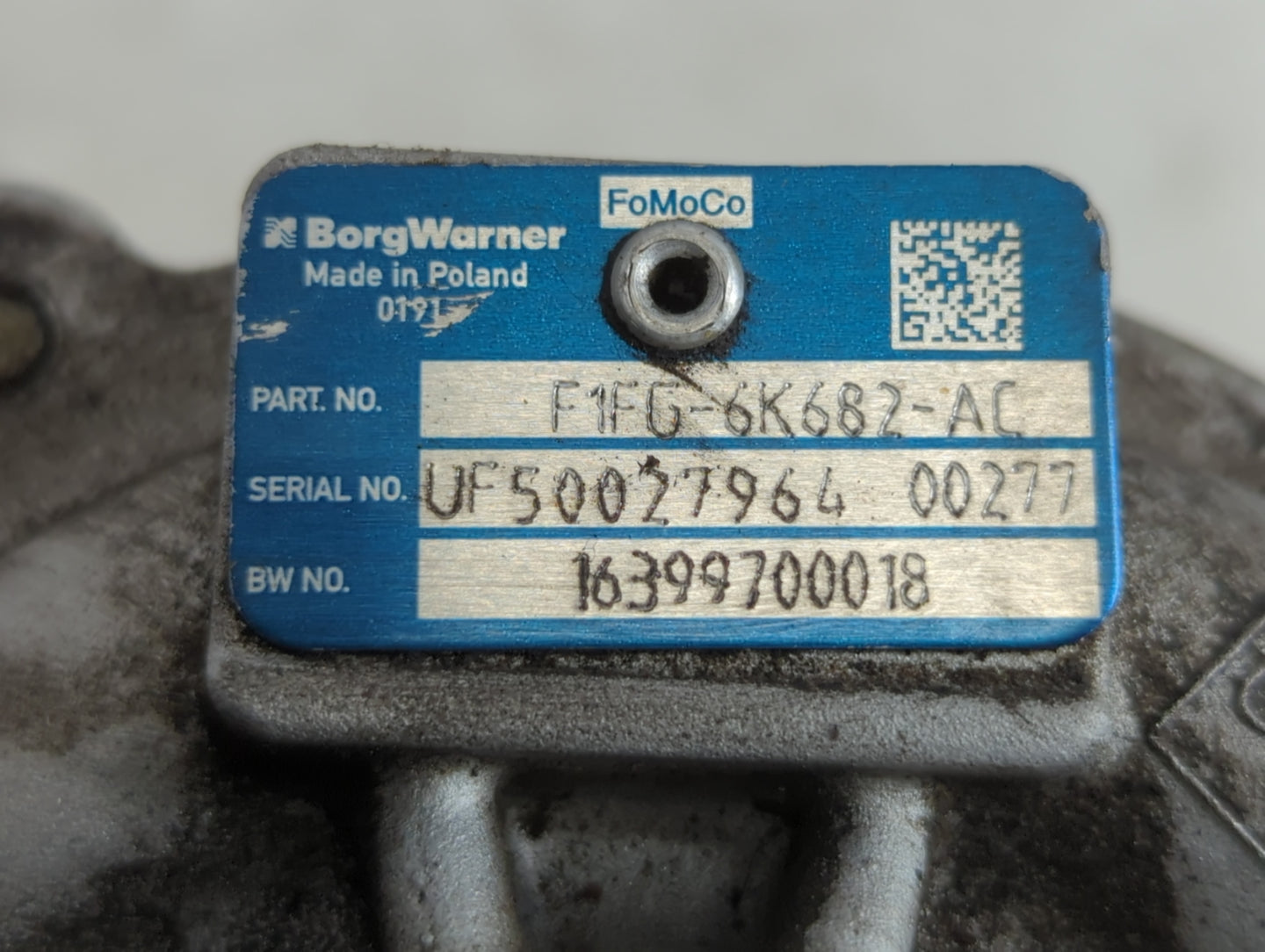 2014 Ford Fusion Turbocharger Turbo Charger Super Charger Supercharger - Oemusedautoparts1.com