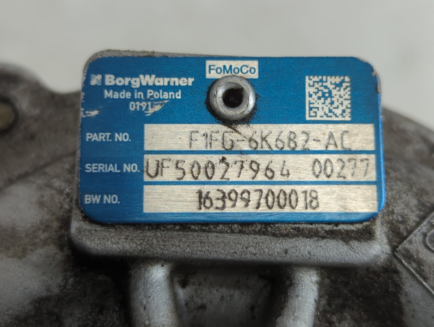 2014 Ford Fusion Turbocharger Turbo Charger Super Charger Supercharger - Oemusedautoparts1.com