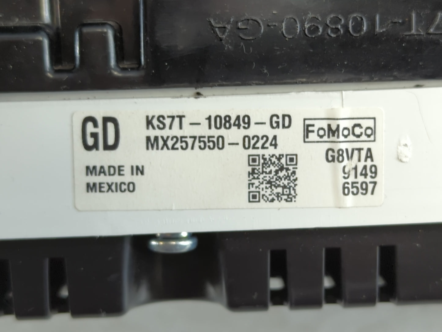 2019 Ford Fusion Instrument Cluster Speedometer Gauges P/N:MX257550-0224 KS7T-10849-GD Fits OEM Used Auto Parts - Oemusedaut