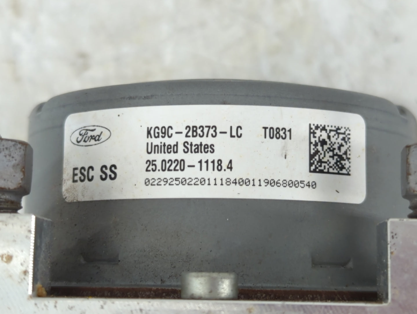 2019-2020 Ford Fusion ABS Pump Control Module Replacement P/N:KG9C-2B373-LC Fits Fits 2019 2020 OEM Used Auto Parts - Oemuse
