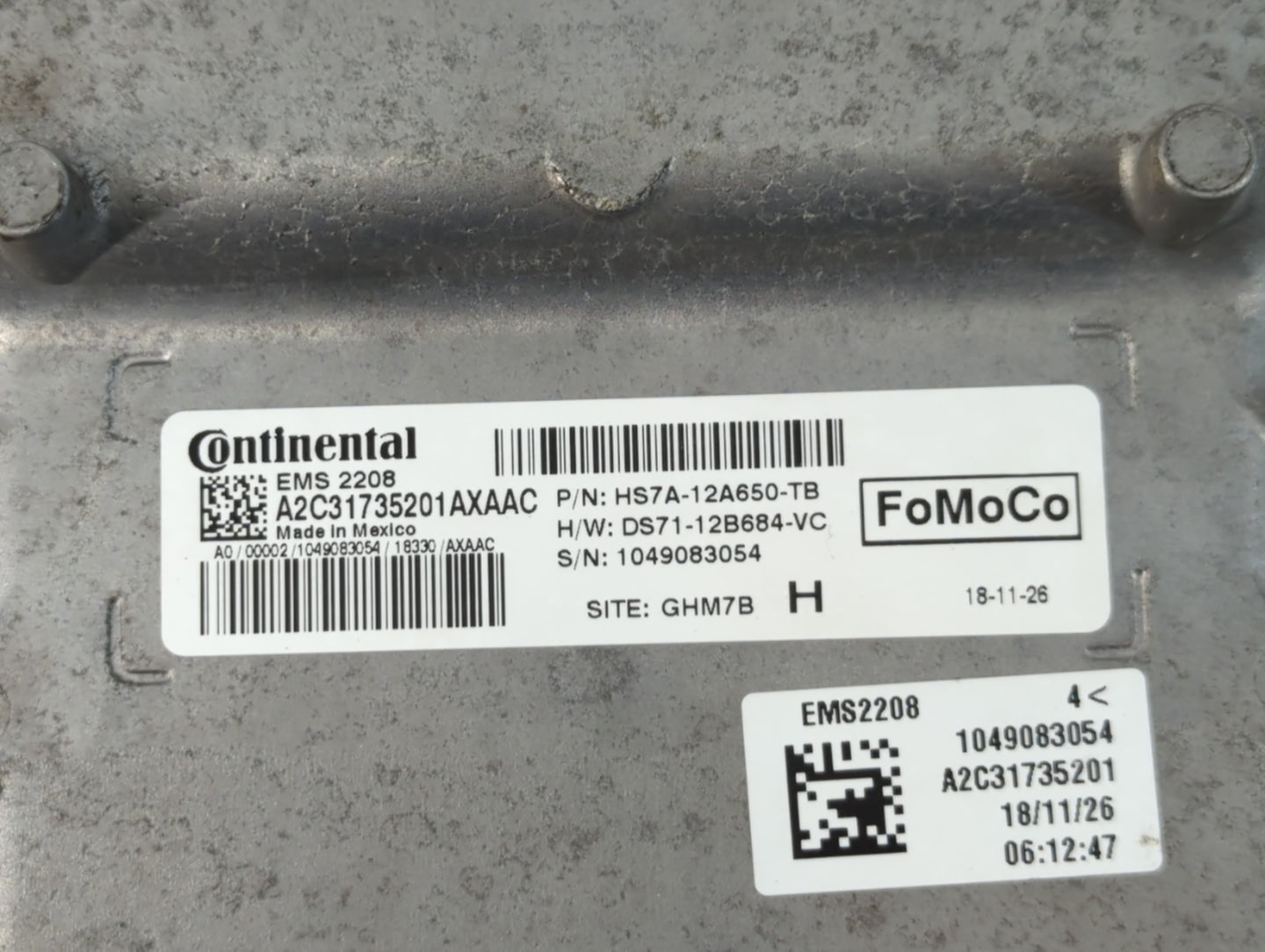 2017-2020 Ford Fusion PCM Engine Control Computer ECU ECM PCU OEM P/N:HS7A-12A650-TB Fits Fits 2016 2017 2018 2019 2020 OEM 