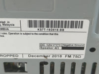 2019 Ford Fusion Radio AM FM Cd Player Receiver Replacement P/N:KS7T-18D818-BB Fits OEM Used Auto Parts - Oemusedautoparts1.