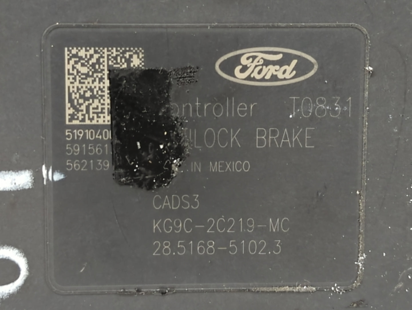 2019-2020 Ford Fusion ABS Pump Control Module Replacement P/N:KG9C-2B373-CC Fits Fits 2019 2020 OEM Used Auto Parts - Oemuse