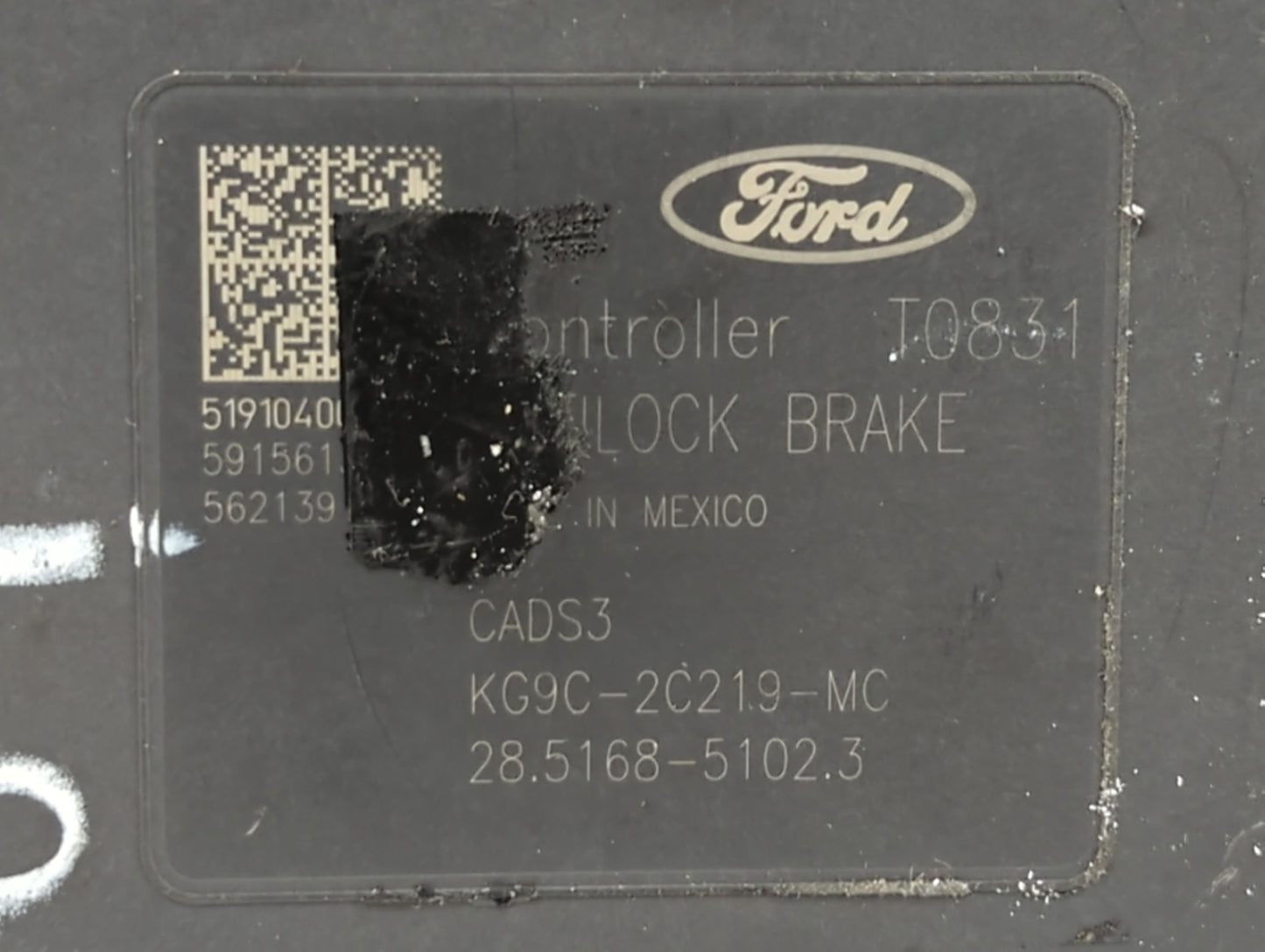 2019-2020 Ford Fusion ABS Pump Control Module Replacement P/N:KG9C-2B373-CC Fits Fits 2019 2020 OEM Used Auto Parts - Oemuse