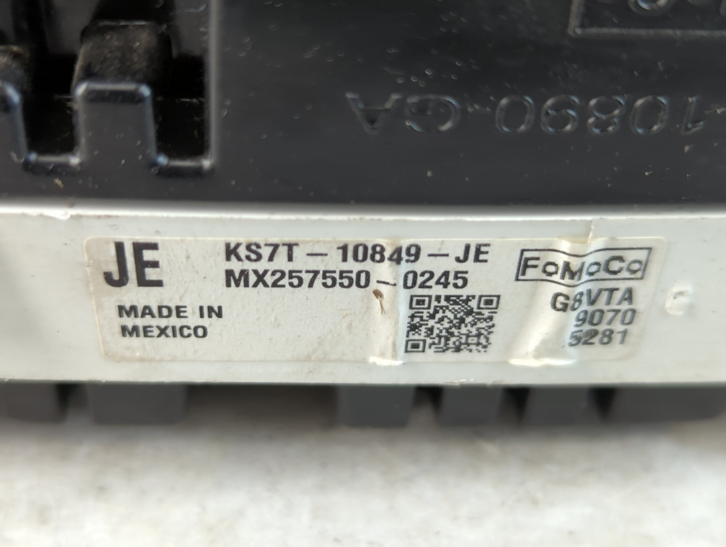 2019 Ford Fusion Instrument Cluster Speedometer Gauges P/N:KS7T-10849-JE Fits OEM Used Auto Parts - Oemusedautoparts1.com