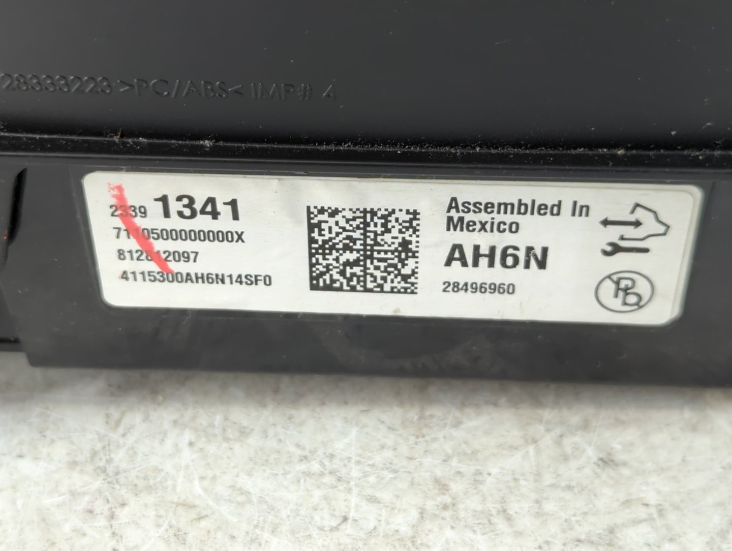 2019 Ford Fusion Instrument Cluster Speedometer Gauges P/N:2339 1341 KS7T-10849-JE Fits OEM Used Auto Parts - Oemusedautopar