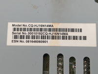 2019-2020 Ford Fusion Radio AM FM Cd Player Receiver Replacement P/N:CQ-HJ16N14MA Fits Fits 2019 2020 OEM Used Auto Parts - 