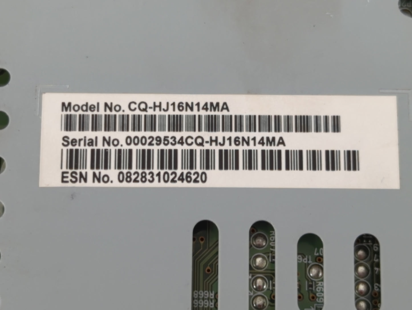 2019-2020 Ford Fusion Radio AM FM Cd Player Receiver Replacement P/N:CQ-HJ18N54MA Fits Fits 2019 2020 OEM Used Auto Parts - 