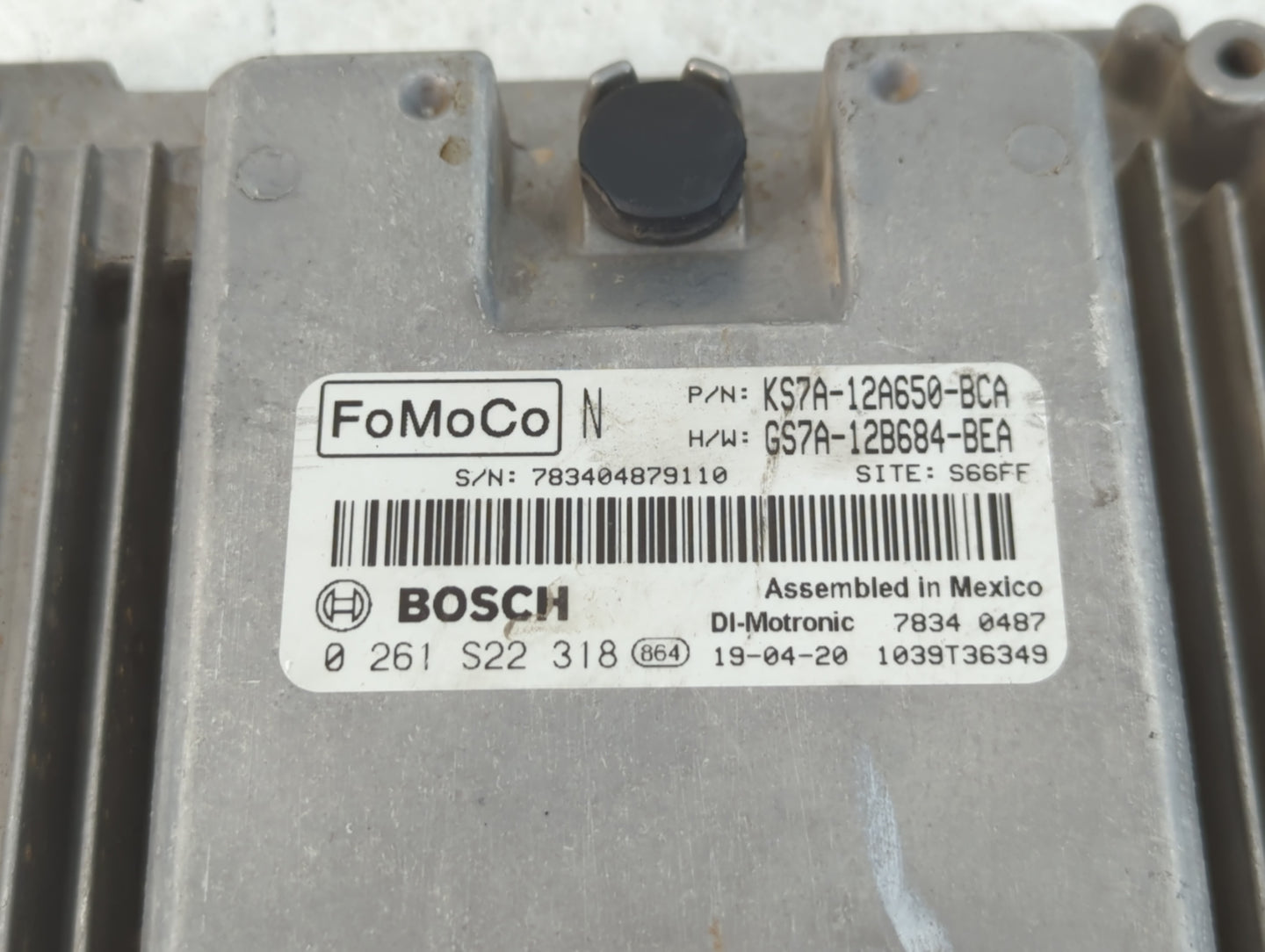 2017-2019 Ford Fusion PCM Engine Control Computer ECU ECM PCU OEM P/N:KS7A-12A650-BCA Fits Fits 2017 2018 2019 OEM Used Auto