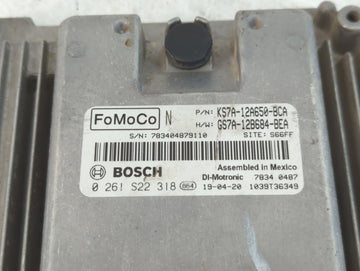 2017-2019 Ford Fusion PCM Engine Control Computer ECU ECM PCU OEM P/N:KS7A-12A650-BCA Fits Fits 2017 2018 2019 OEM Used Auto Parts