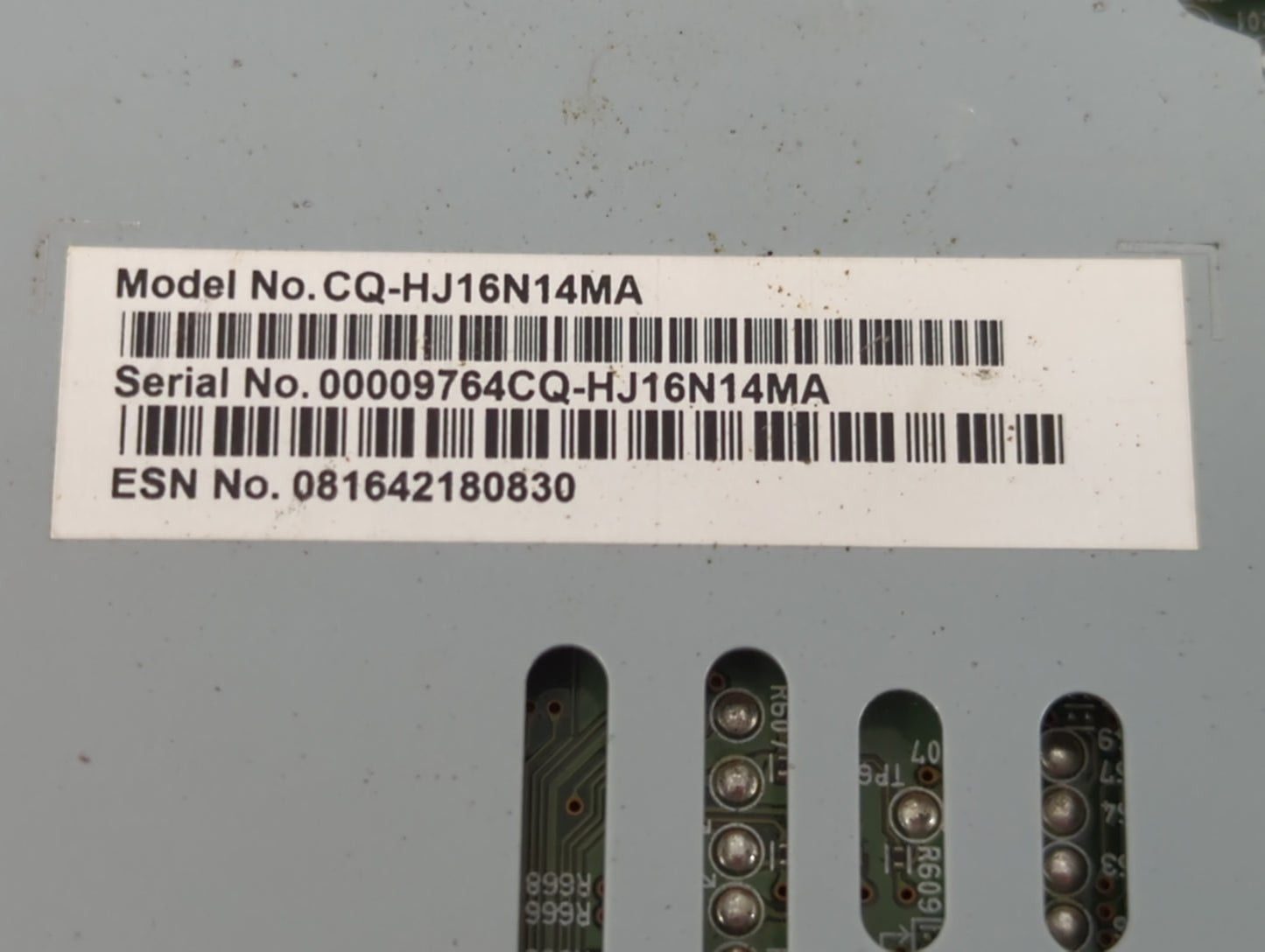 2019-2020 Ford Fusion Radio AM FM Cd Player Receiver Replacement P/N:CQ-HJ16N14MA Fits Fits 2019 2020 OEM Used Auto Parts - 
