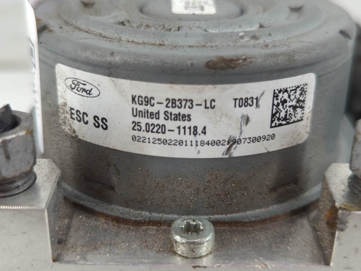 2019-2020 Ford Fusion Anti-Lock Brake ABS Pump Module Actuator OEM P/N:KG9C-2B373-LC Fits Fits 2019 2020 OEM Used Auto Parts