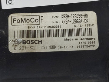 2019 Ford Mustang PCM Engine Control Computer ECU ECM PCU OEM P/N:0 261 S21 151 KR3A-12A650-HA Fits OEM Used Auto Parts