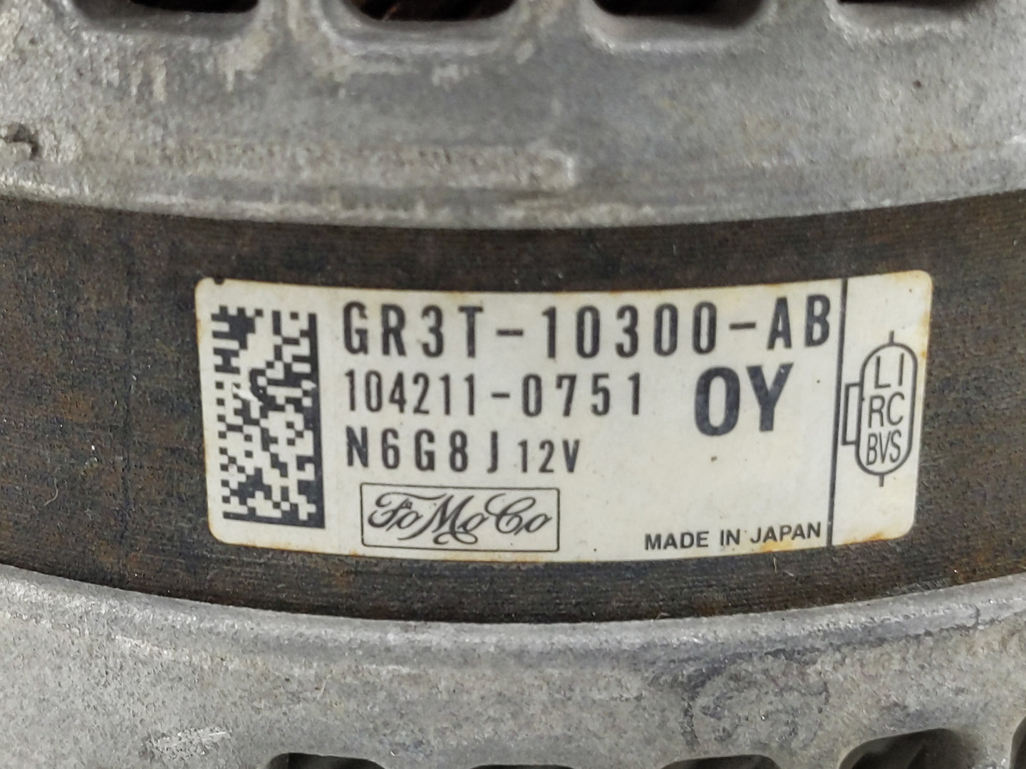 2016-2022 Ford Mustang Alternator Replacement Generator Charging Assembly Engine OEM P/N:GR3T-10300-AB Fits OEM Used Auto Pa