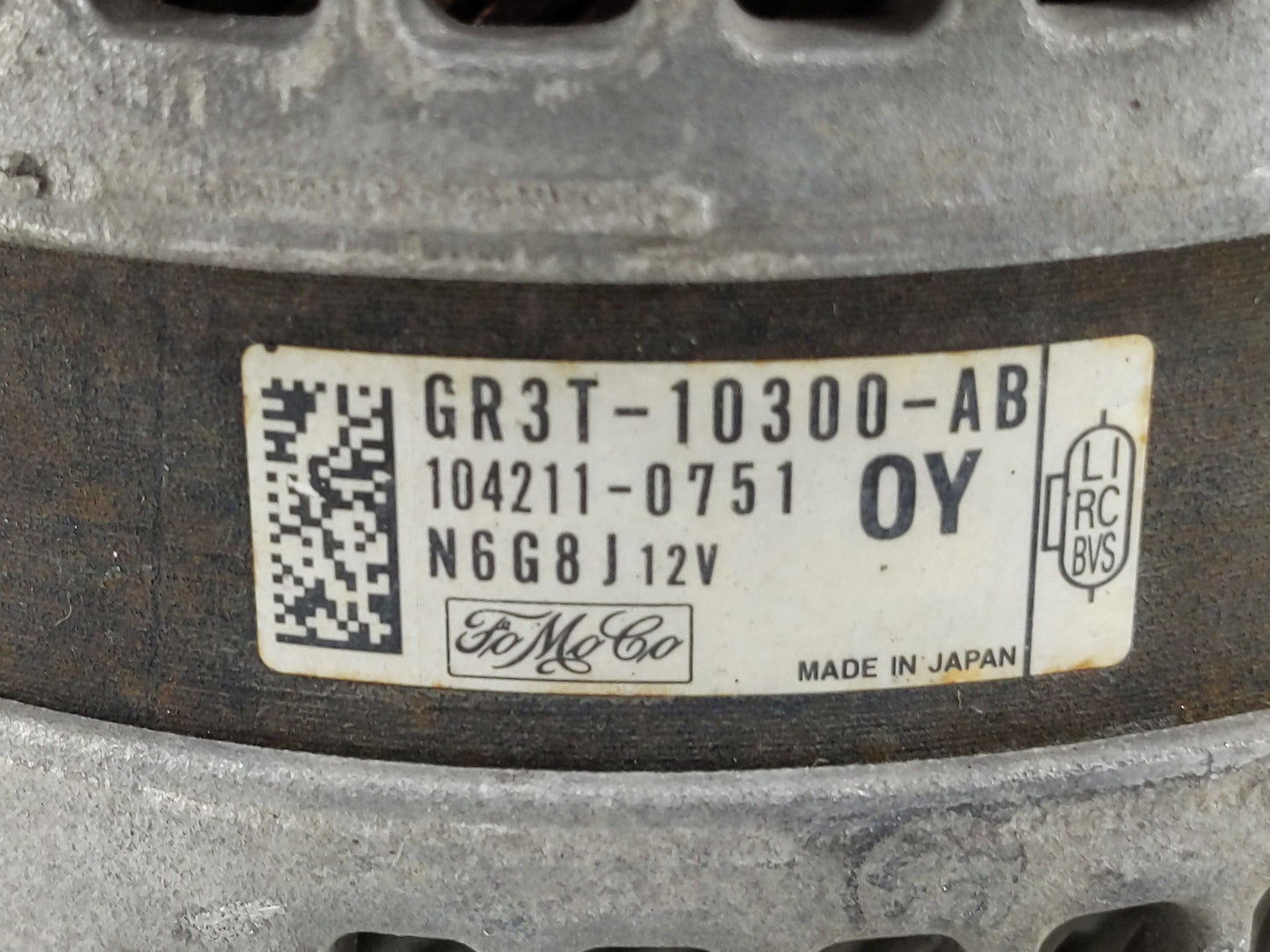 2016-2022 Ford Mustang Alternator Replacement Generator Charging Assembly Engine OEM P/N:GR3T-10300-AB Fits OEM Used Auto Pa