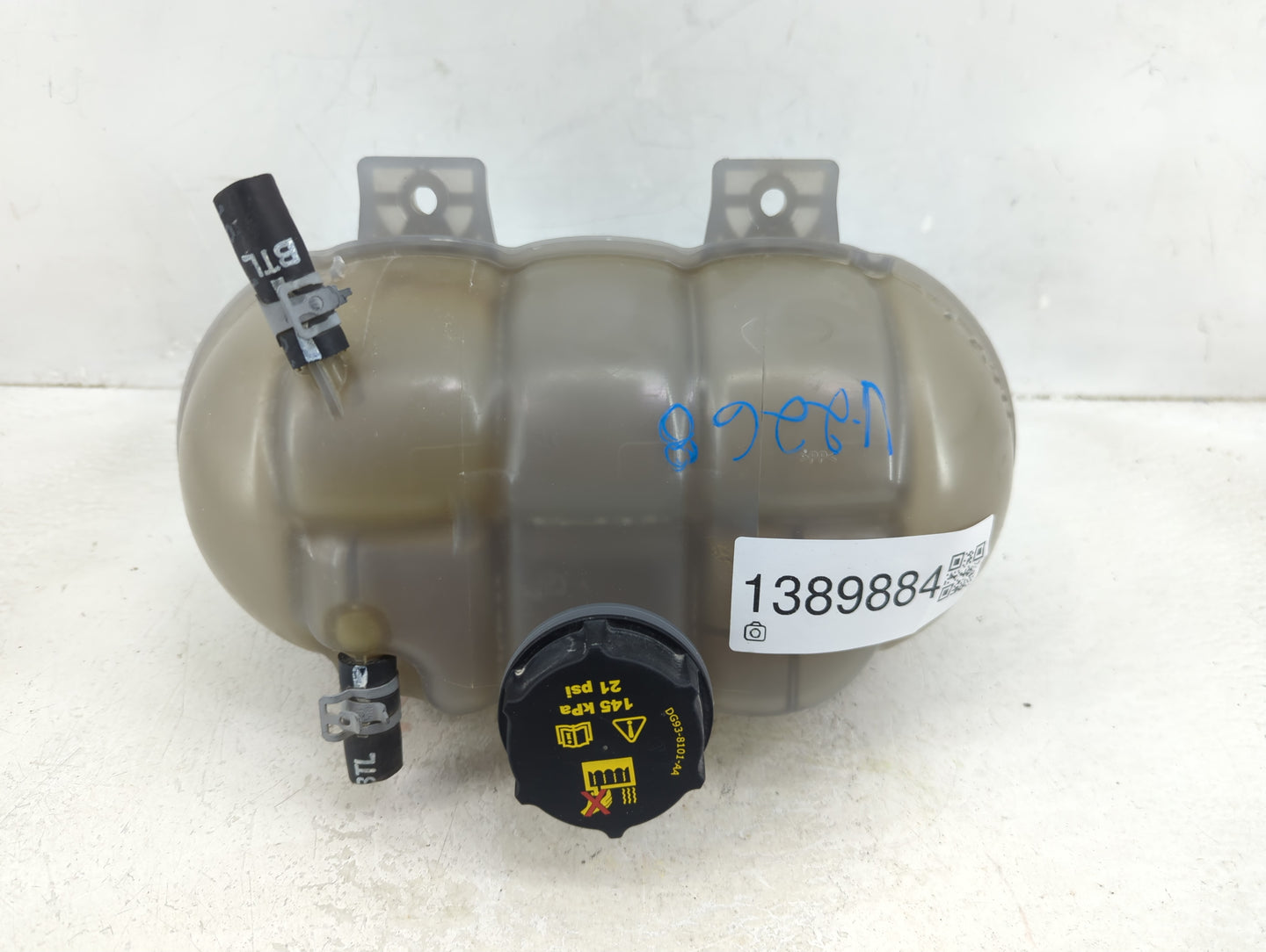 2015-2022 Ford Mustang Radiator Coolant Overflow Expansion Tank Bottle 1389884 - Oemusedautoparts1.com