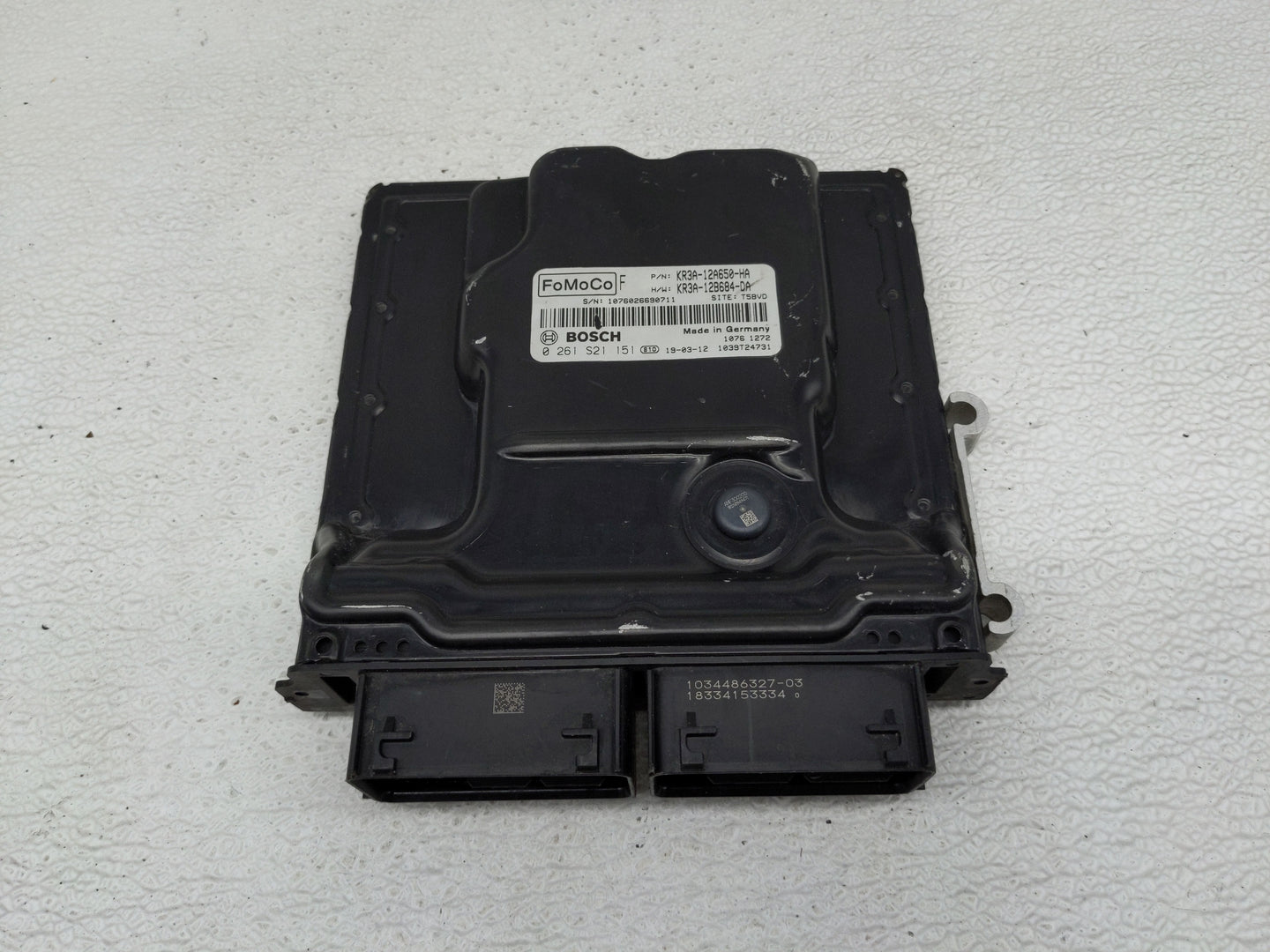 2015-2017 Ford Mustang PCM Engine Control Computer ECU ECM PCU OEM P/N:KR3A-12A650-HA 0 261 S21 151 Fits OEM Used Auto Parts