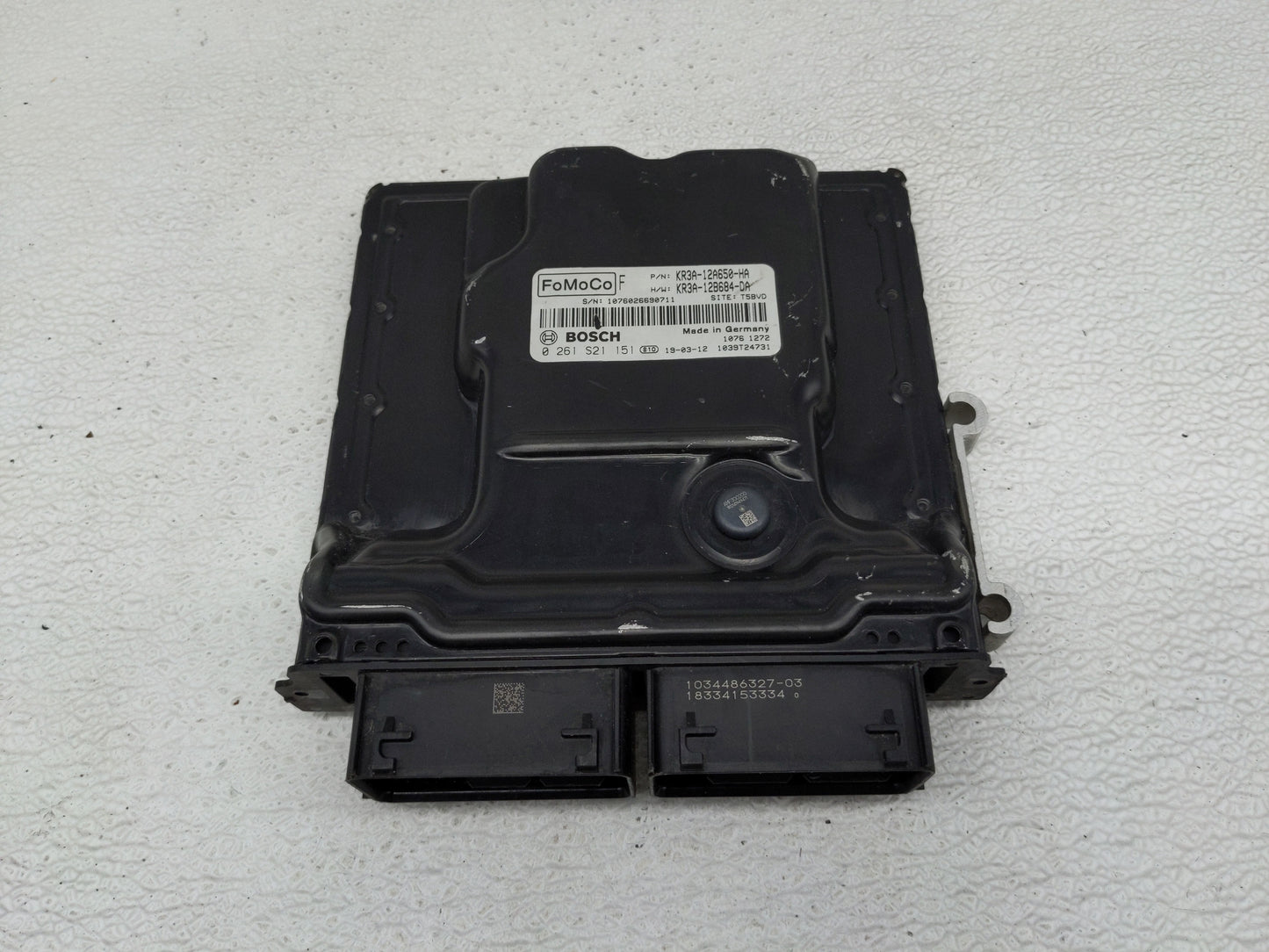 2015-2017 Ford Mustang PCM Engine Control Computer ECU ECM PCU OEM P/N:KR3A-12A650-HA 0 261 S21 151 Fits OEM Used Auto Parts