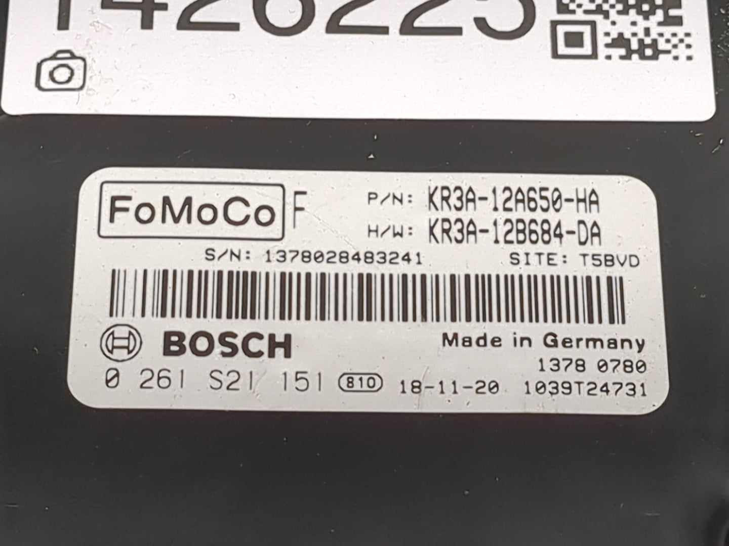 2019-2022 Ford Mustang PCM Engine Control Computer ECU ECM PCU OEM P/N:KR3A-12B684-DA KR3A-12A650-HA Fits Fits 2019 2020 202