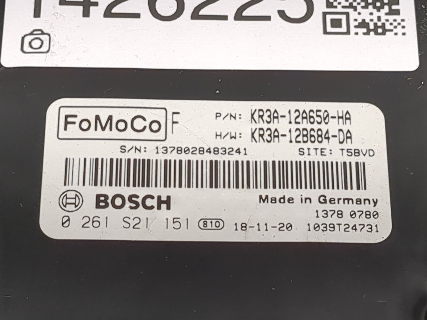 2019-2022 Ford Mustang PCM Engine Control Computer ECU ECM PCU OEM P/N:KR3A-12B684-DA KR3A-12A650-HA Fits Fits 2019 2020 202