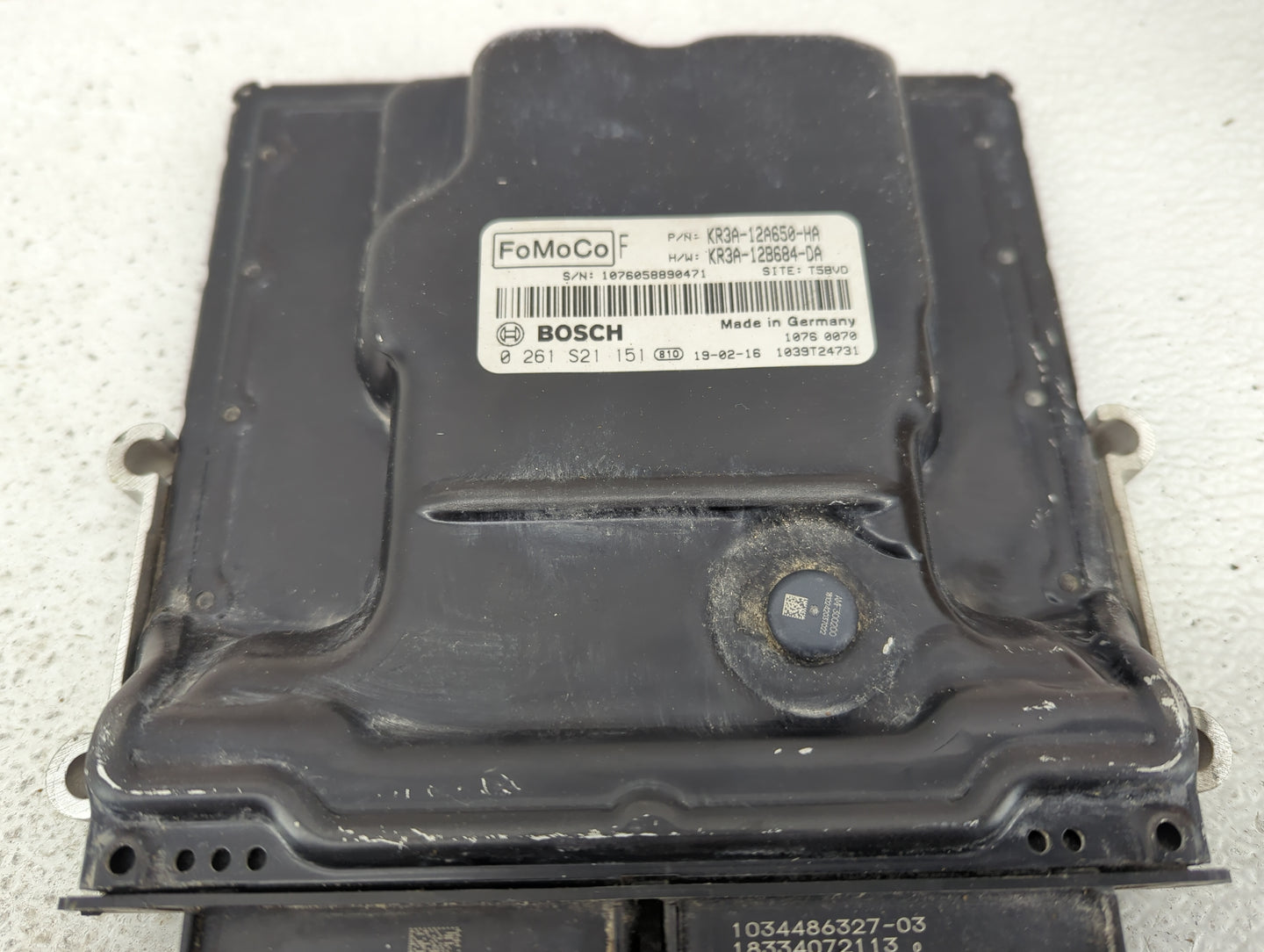 2015-2017 Ford Mustang PCM Engine Control Computer ECU ECM PCU OEM P/N:KR3A-12A650-HA KR3A-12B684-DA Fits OEM Used Auto Part