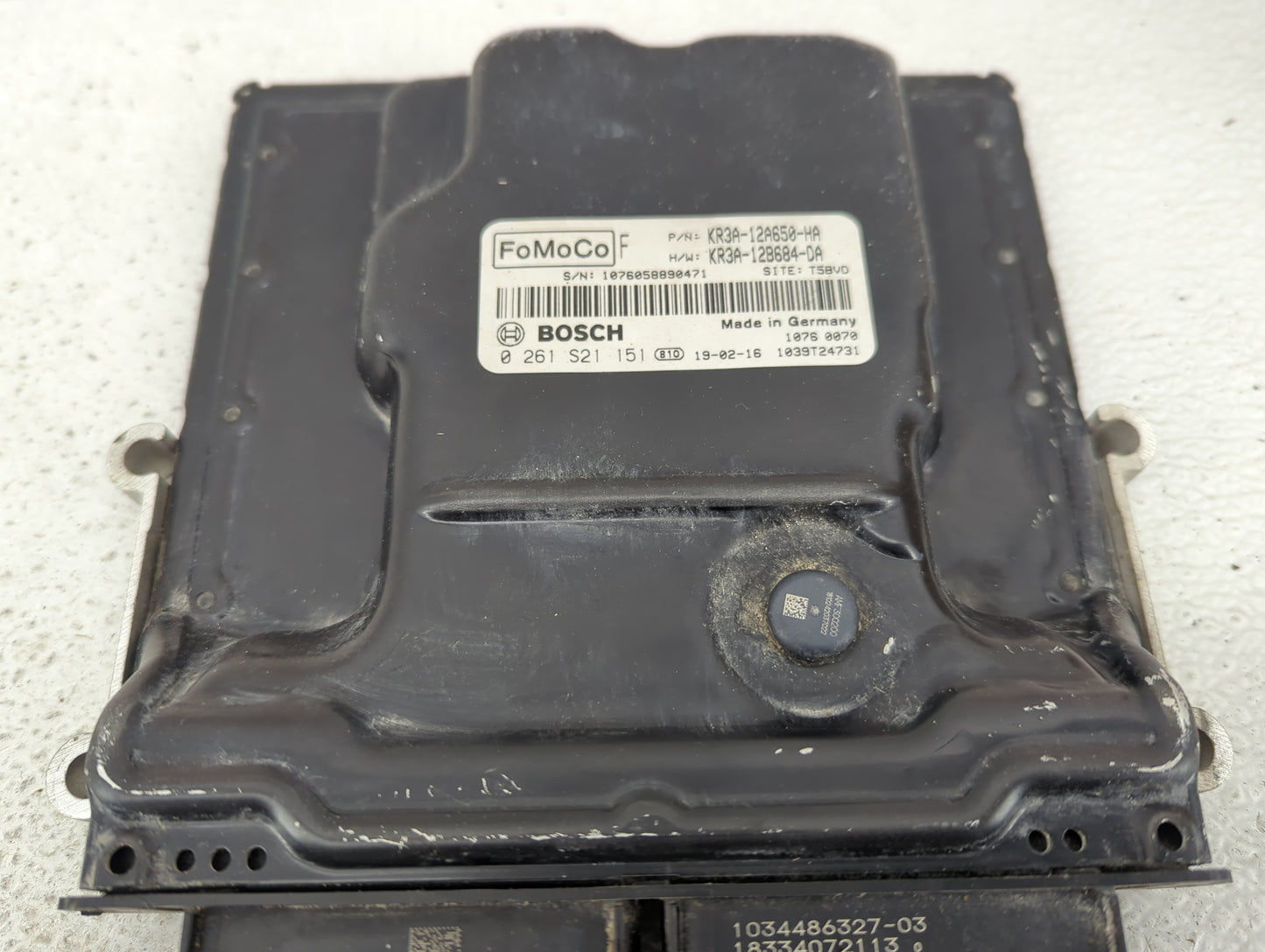 2015-2017 Ford Mustang PCM Engine Control Computer ECU ECM PCU OEM P/N:KR3A-12A650-HA KR3A-12B684-DA Fits OEM Used Auto Part