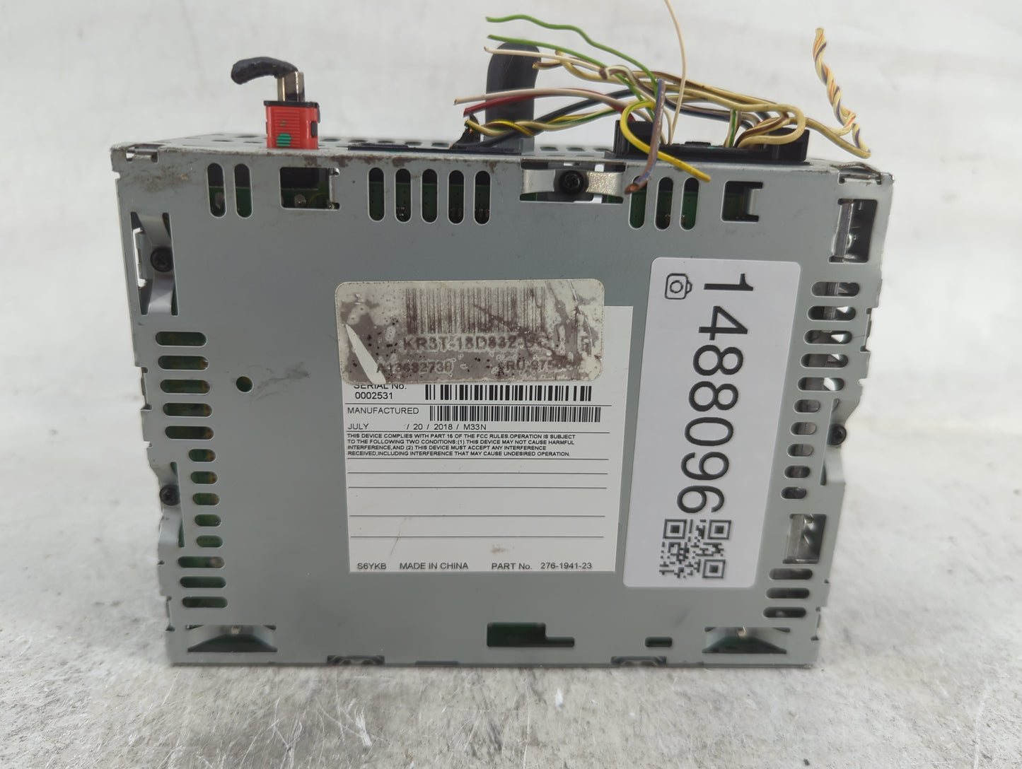 2019-2022 Ford Mustang Radio AM FM Cd Player Receiver Replacement P/N:RU-9750S-A KR3T-18D832 Fits Fits 2019 2020 2021 2022 O