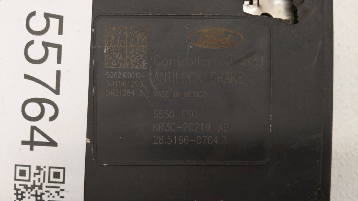 2019-2022 Ford Mustang Anti-Lock Brake ABS Pump Module Actuator OEM P/N:KR3C-2B373-AB KR3C-2C219-AB Fits Fits 2019 2020 2021
