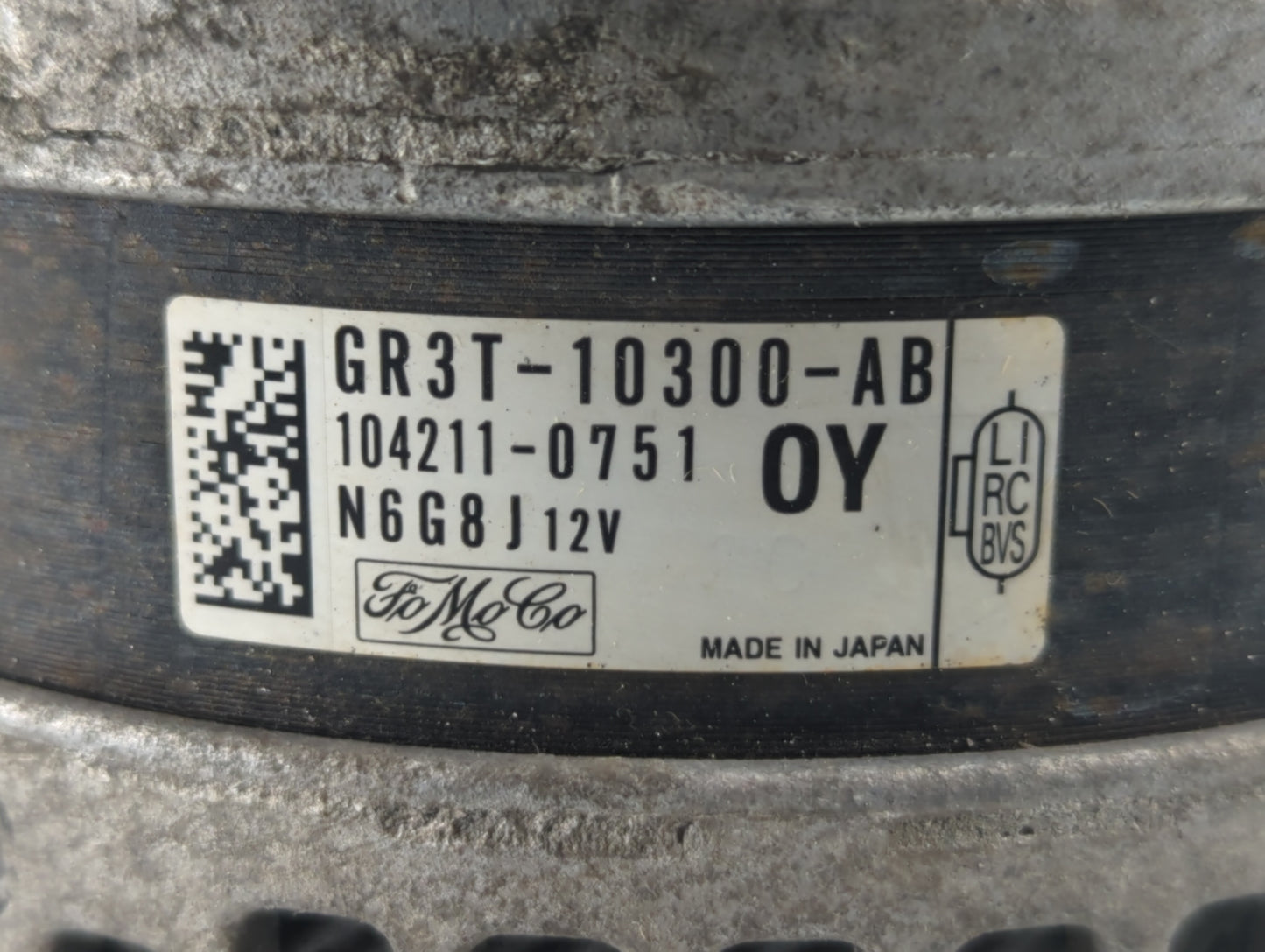 2016-2022 Ford Mustang Alternator Replacement Generator Charging Assembly Engine OEM P/N:GR3T-10300-AB Fits OEM Used Auto Pa