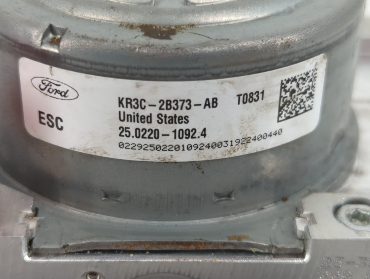 2019-2022 Ford Mustang Anti-Lock Brake ABS Pump Module Actuator OEM P/N:KR3C-2B373-AB Fits Fits 2019 2020 2021 2022 OEM Used