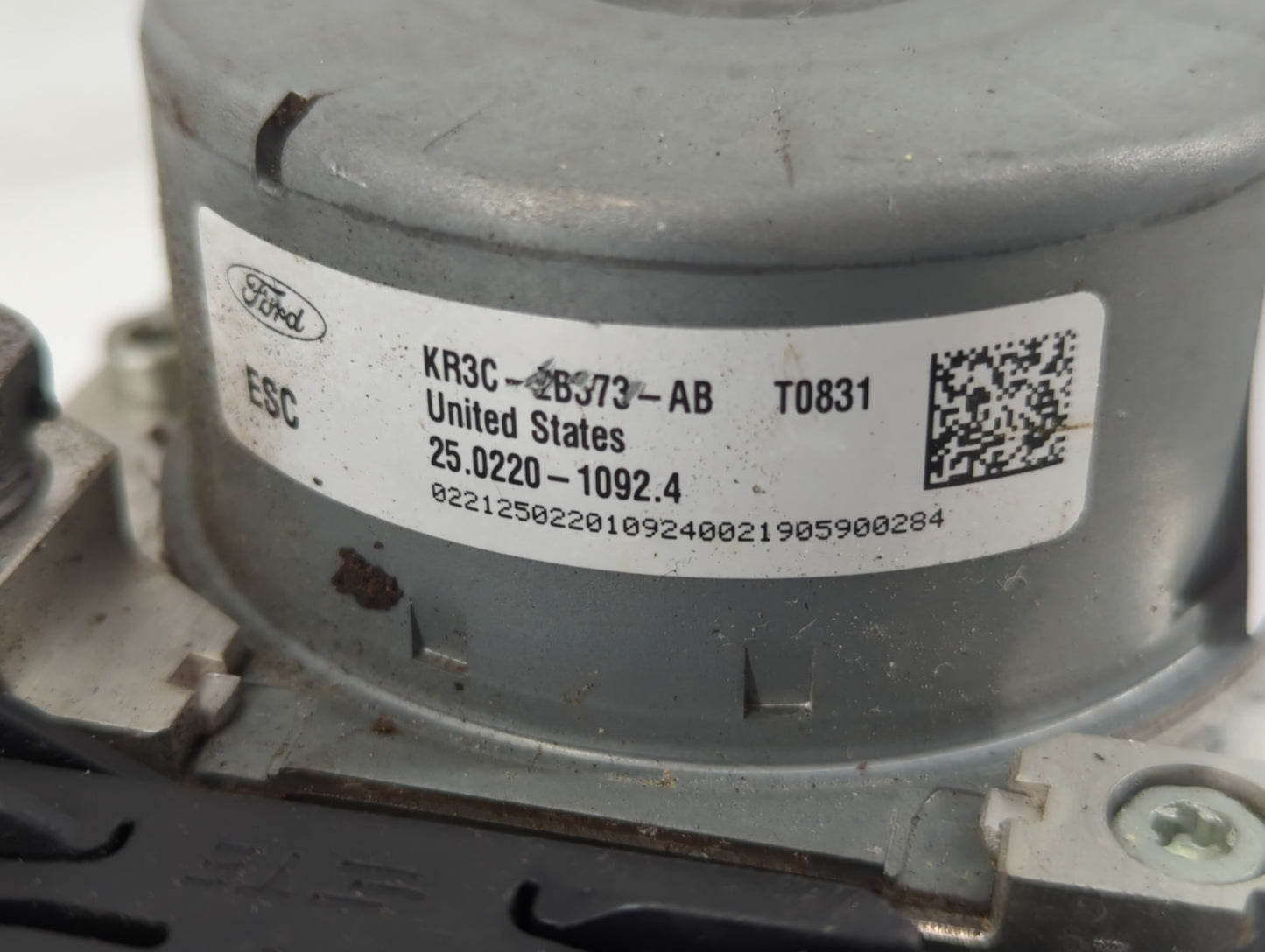 2019-2022 Ford Mustang ABS Pump Control Module Replacement P/N:KR3C-2B373-AB Fits Fits 2019 2020 2021 2022 OEM Used Auto Par