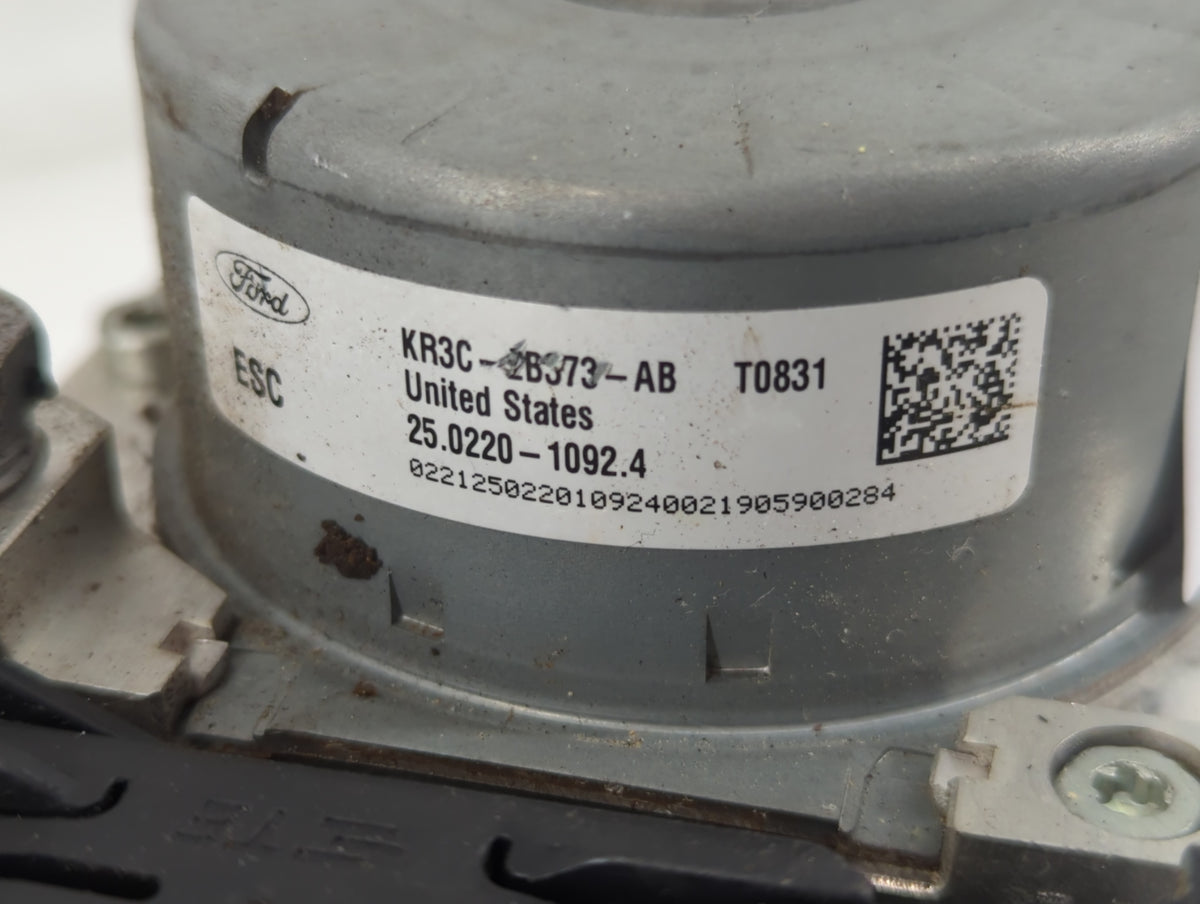 2019-2022 Ford Mustang Anti-Lock Brake ABS Pump Module Actuator OEM P/N:KR3C-2B373-AB Fits Fits 2019 2020 2021 2022 OEM Used