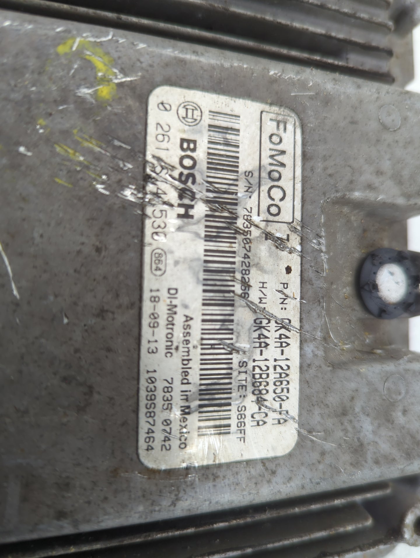 2019 Ford Ranger PCM Engine Control Computer ECU ECM PCU OEM P/N:GK4A-12A650-FA GK4A-12B684-CA, CU5T-14A624-BA, 0261S14530 F