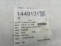 2019-2022 Ford Ranger Radiator Coolant Overflow Expansion Tank Bottle - Oemusedautoparts1.com