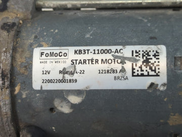 2019-2022 Ford Ranger Car Starter Motor Solenoid OEM P/N:KB3T-11000-AC Fits Fits 2019 2020 2021 2022 OEM Used Auto Parts