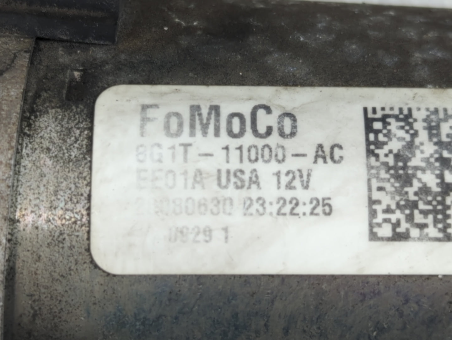 2008-2019 Ford Taurus Car Starter Motor Solenoid OEM P/N:8G1T-11000-AC Fits OEM Used Auto Parts - Oemusedautoparts1.com