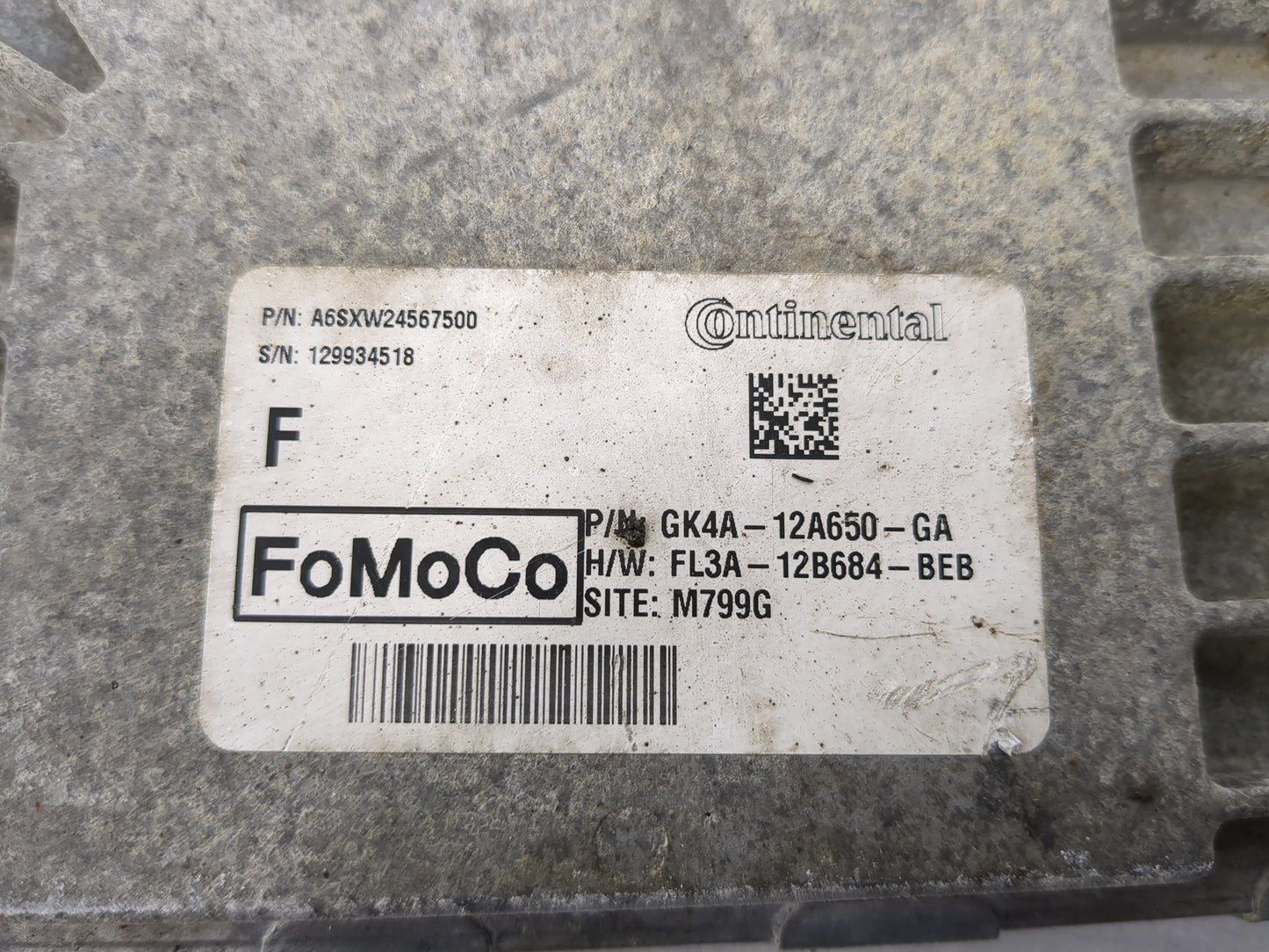 2019 Ford Tran250 PCM Engine Control Computer ECU ECM PCU OEM P/N:GK4A-12A650-GA FL3A-12B684-BEB Fits Fits 2015 2016 2017 20